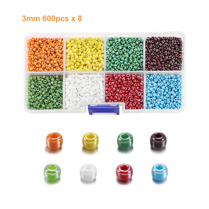 2 mm tschechisches Glas-Rocailles-Set