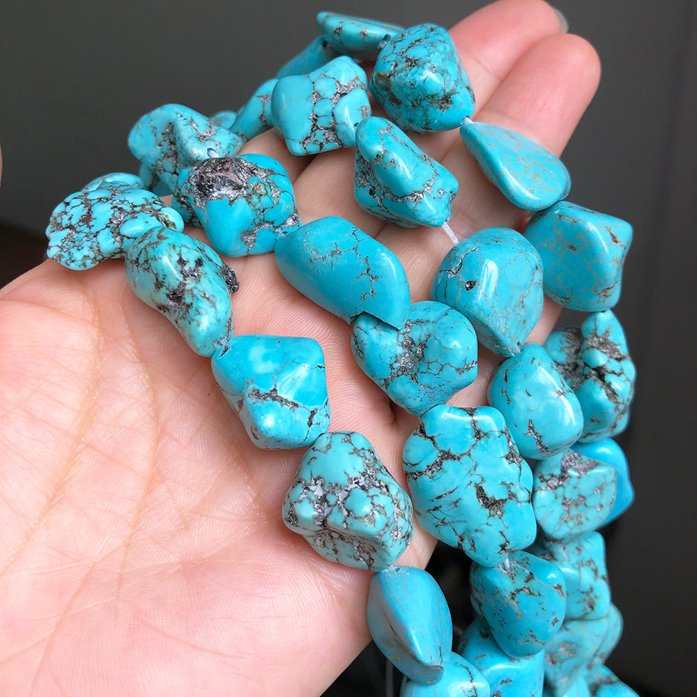 Blue Howlite Freeform Nuggets