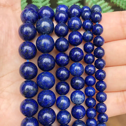 Lapislazuli-Perlen, 2–12 mm