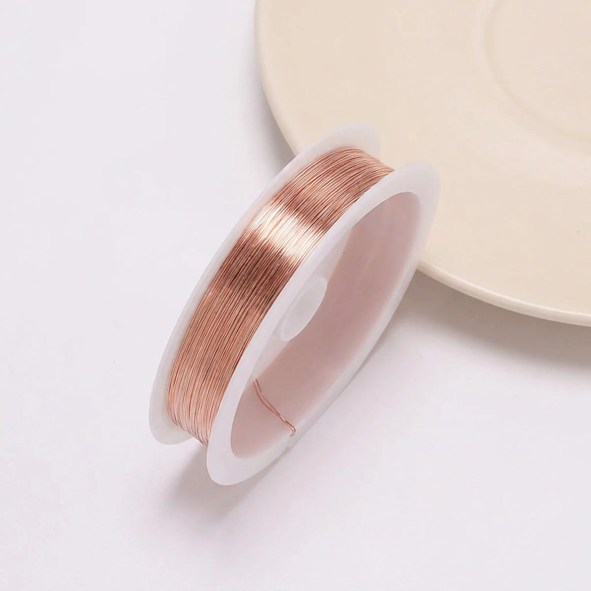ROSE Gold colored copper beading wire roll for jewelry making