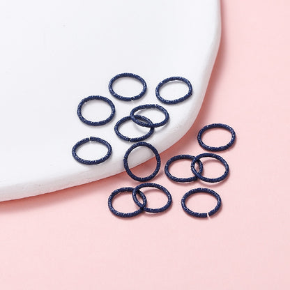 50pcs 8-12mm Colorful Twist Jump Rings