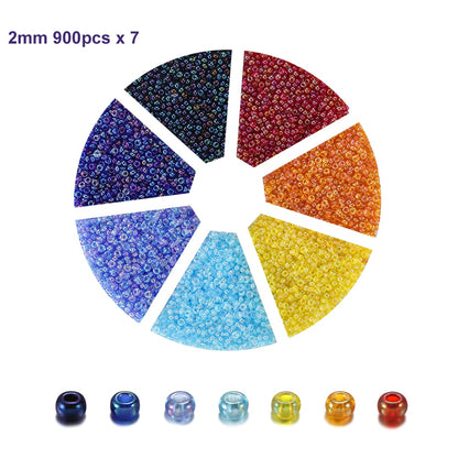 Tschechisches Charm-Kristall-Abstandsperlen-Set