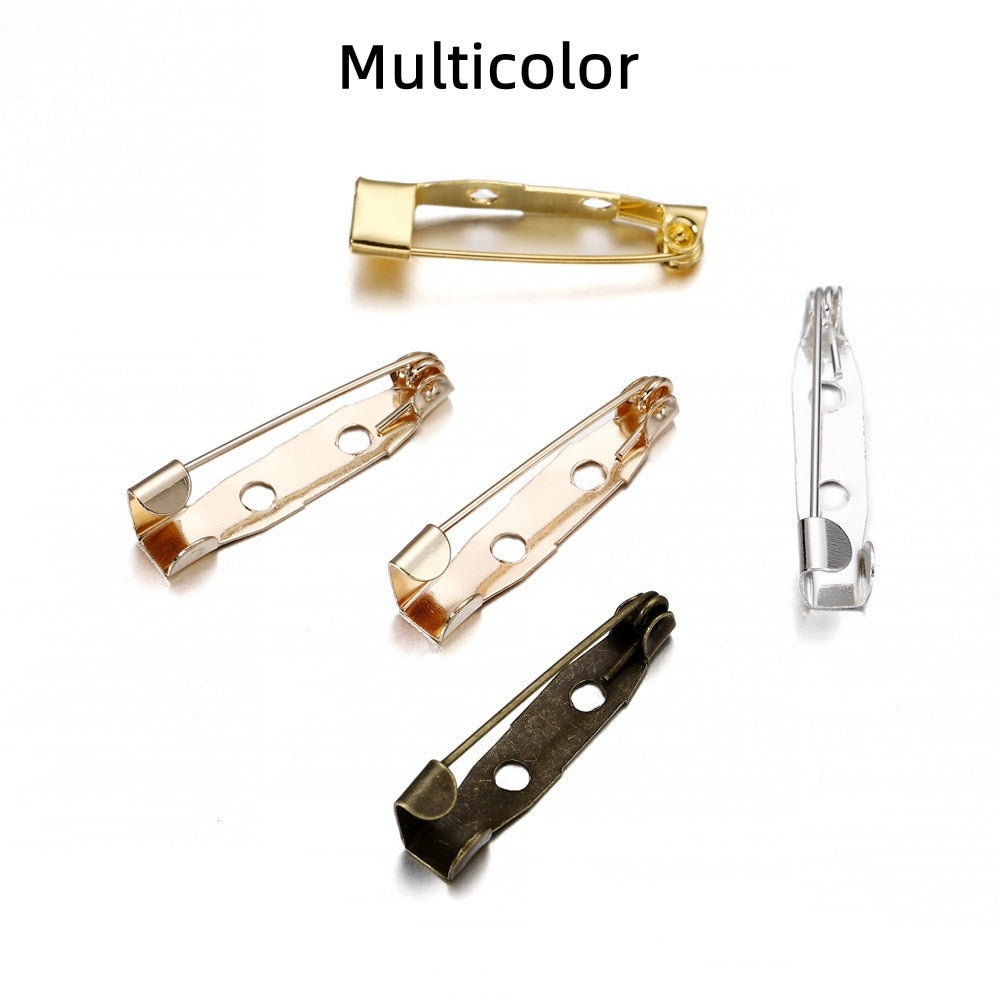 50 Stück 15–35 mm große Broschen-Clip-Basisstifte