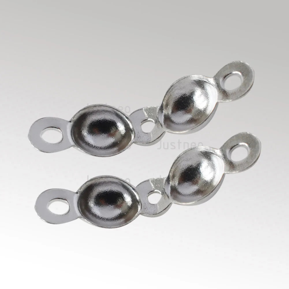 925 Silver Knot Cover Necklace End Cap Crimp Beads for Jewelry Making, DIY jewelry making accessories Crafts