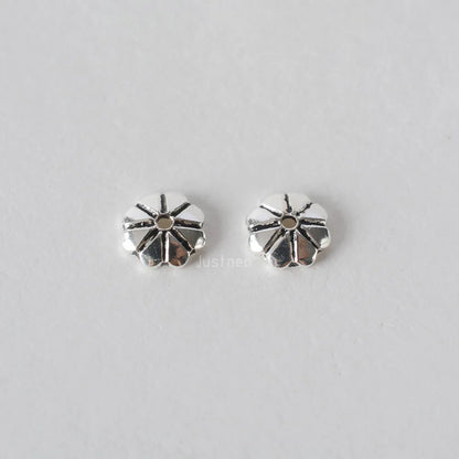 solid 925 sterling silver bead cap, spacer bead caps, jewelry diy silver findings/components PA355