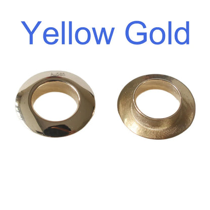 AU585 Solid 14k Carat Gold Eyelet Rivets for Big Hole Beads, jewelry DIY gold findings/components