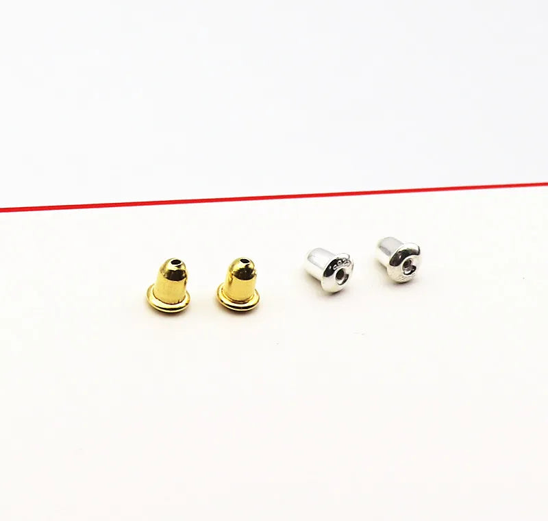 1 Pair 925 Sterling Silver Earring Backs Ear Friction Stopper DIY Jewelry Making Earnut for  Studs   Accessories