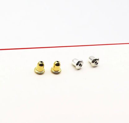 1 Pair 925 Sterling Silver Earring Backs Ear Friction Stopper DIY Jewelry Making Earnut for  Studs   Accessories