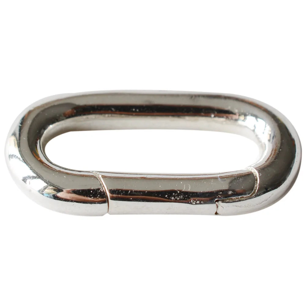 Solid 925 Sterling Silver Spring Rings, Spring Snap Clip Hooks silver Metal Split Rings Small Clamp Clasp for Jewelry Making