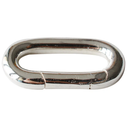 Solid 925 Sterling Silver Spring Rings, Spring Snap Clip Hooks silver Metal Split Rings Small Clamp Clasp for Jewelry Making