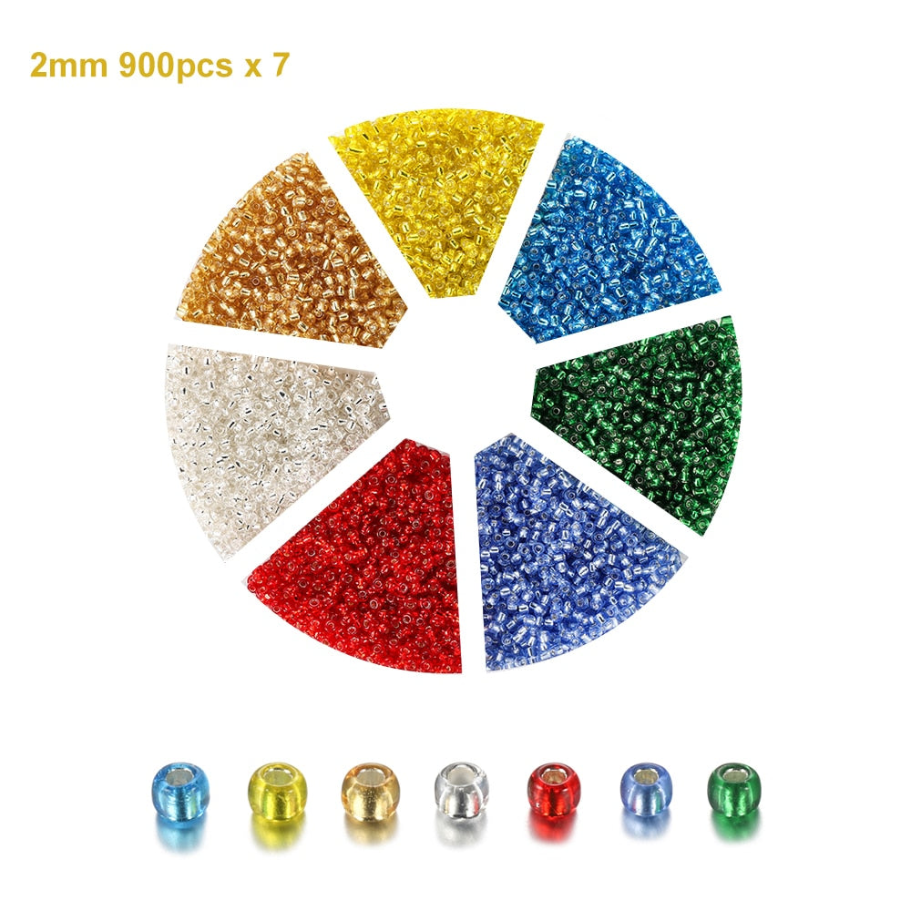 Tschechisches Charm-Kristall-Abstandsperlen-Set