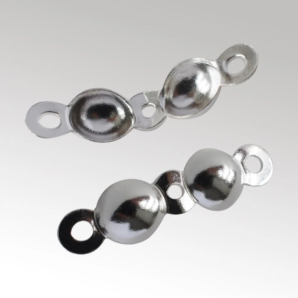 925 Silver Knot Cover Necklace End Cap Crimp Beads for Jewelry Making, DIY jewelry making accessories Crafts
