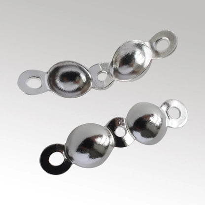 925 Silver Knot Cover Necklace End Cap Crimp Beads for Jewelry Making, DIY jewelry making accessories Crafts
