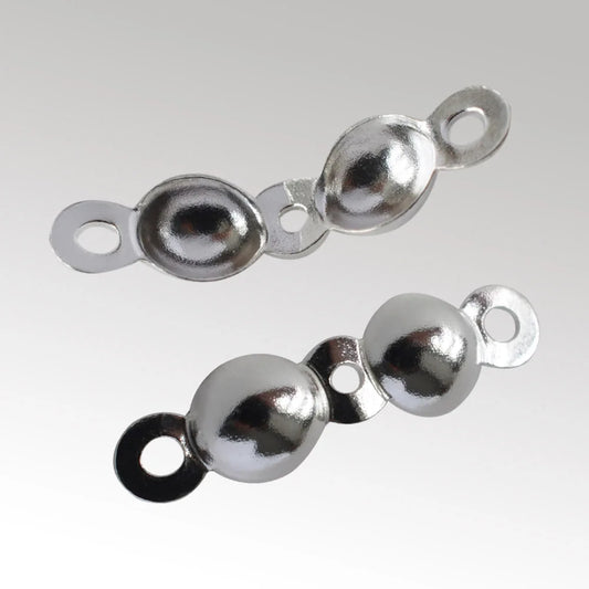 925 Silver Knot Cover Necklace End Cap Crimp Beads for Jewelry Making, DIY jewelry making accessories Crafts