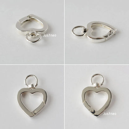 Solid 925 Sterling Silver Clasp,Spring Press Open Hook with Swivel End Ring，Rotatable Buckle for Necklace/Bracelet Jewelry