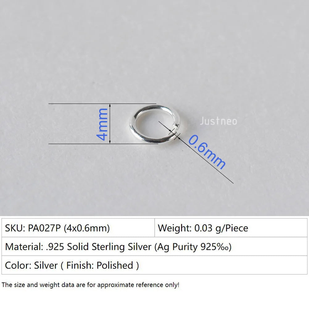 925 sterling silver open jump rings for jewelry making, silver beadnova open jump rings for Jewelry Making Necklace Repair