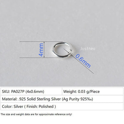 925 sterling silver open jump rings for jewelry making, silver beadnova open jump rings for Jewelry Making Necklace Repair