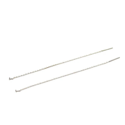 1Pair Earwire Solid 925 Sterling Silver Ear Thread 7cm with Headpin for Jewelry Beads Making DIY Dangle Findings Components