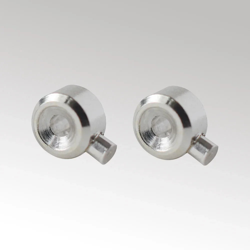 Sterling Silver Cord End Crimp Bead for jewelry making. Tube Crimp End Spacer Beads Tiny Stoppers for DIY Jewelry Craft Making