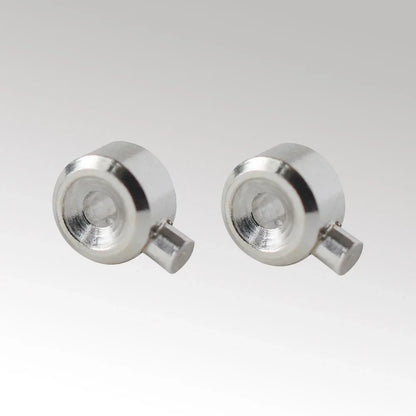 Sterling Silver Cord End Crimp Bead for jewelry making. Tube Crimp End Spacer Beads Tiny Stoppers for DIY Jewelry Craft Making