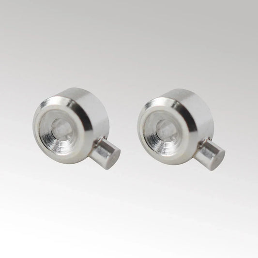 Sterling Silver Cord End Crimp Bead for jewelry making. Tube Crimp End Spacer Beads Tiny Stoppers for DIY Jewelry Craft Making