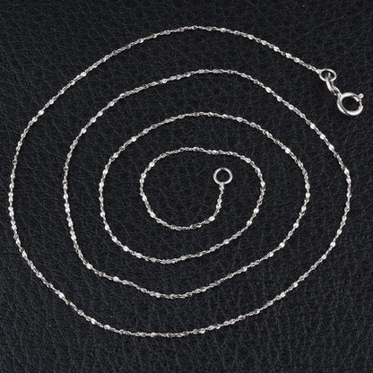 925 Sterling Silver Shimmering Starry Night Necklace, Fine Dainty Sparkle Chain for Women