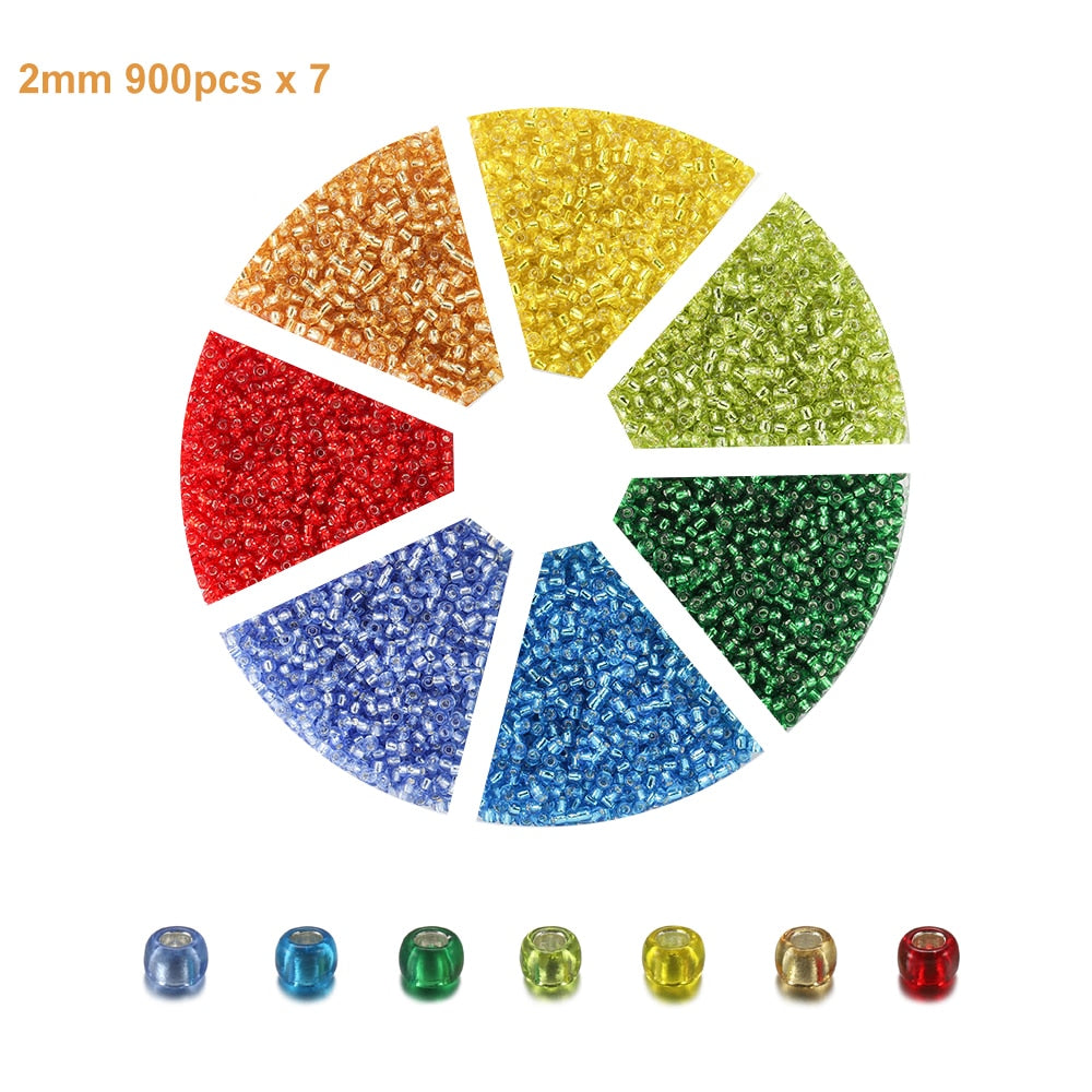 Tschechisches Charm-Kristall-Abstandsperlen-Set