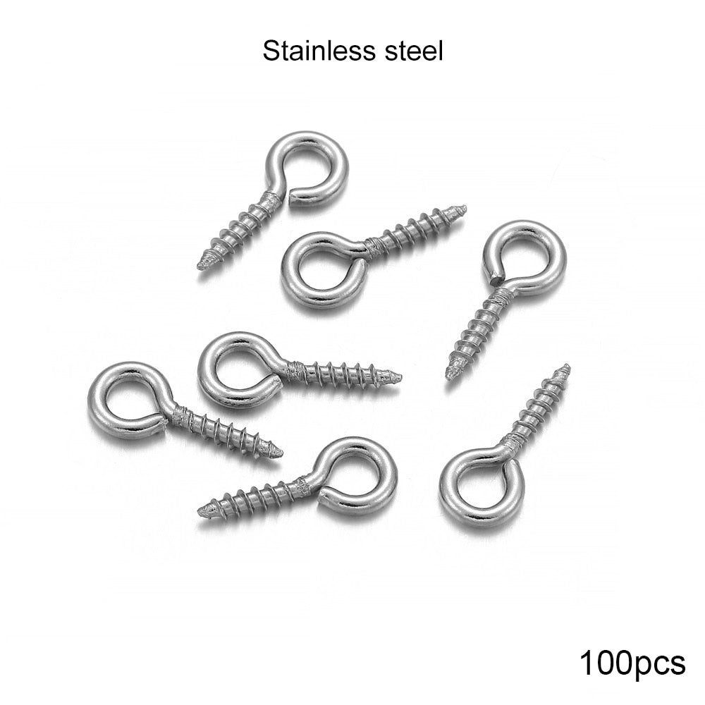 Gold Mini Eye Pins, 100-200pcs 5-6.5mm