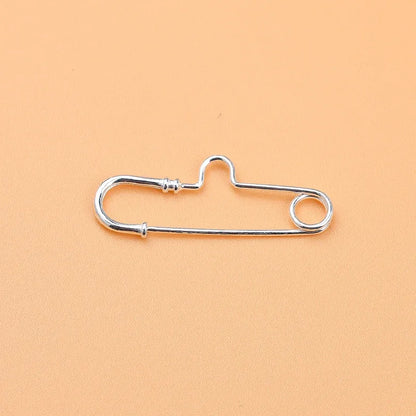 S925 Sterling Silver Pin Connection Buckle Brooch DIY Jewelry Accessories