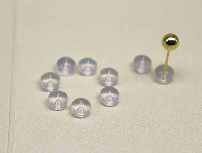 10 Pairs Earring Back with Silicon DIY Accessories for Jewelry Making Components Earring Post Earnut
