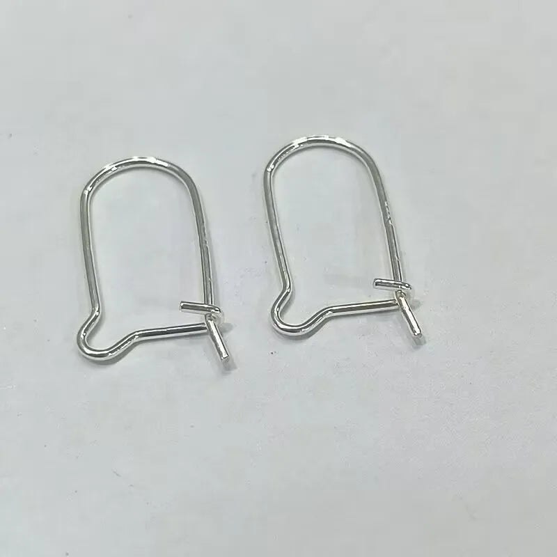 1Pair Solid 925 Sterling Silver Earring Hooks Korea DIY Jewelry Accessories Handmade Making Components Finding