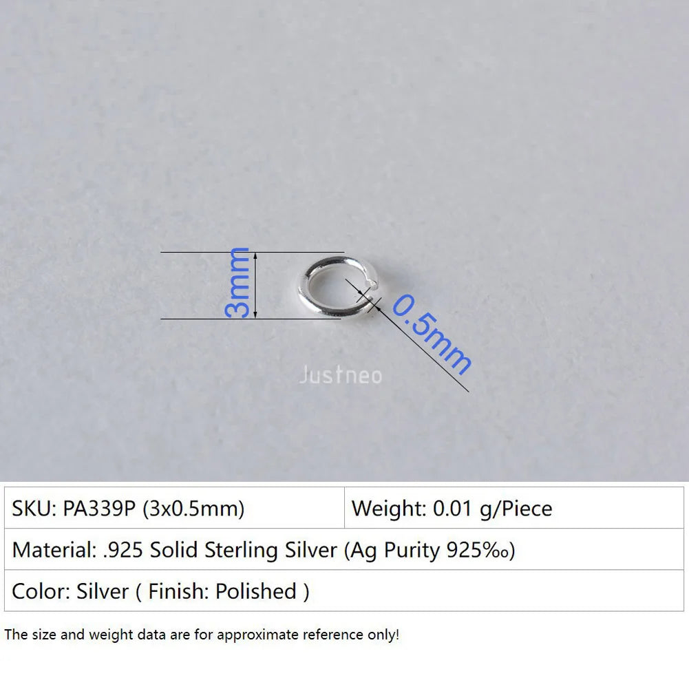925 sterling silver open jump rings for jewelry making, silver beadnova open jump rings for Jewelry Making Necklace Repair