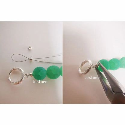 Sterling Silver Cord End Crimp Bead for jewelry making. Tube Crimp End Spacer Beads Tiny Stoppers for DIY Jewelry Craft Making