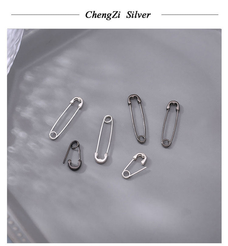Wholesale 925 Sterling Silver Pin Earrings New Fashion Hip HopCool Handsome Men and Women Clip Ear Stud Jewelry