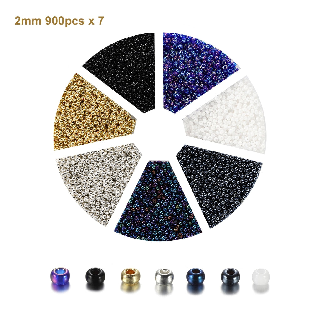 Tschechisches Charm-Kristall-Abstandsperlen-Set