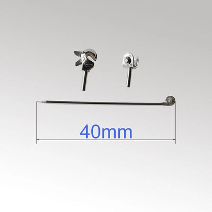 925 Sterling Silver Brooch Pin Backs For Jewelry Making , Silver Brooch Pin kit, Pin Back Straight Locking Jewelry Finding