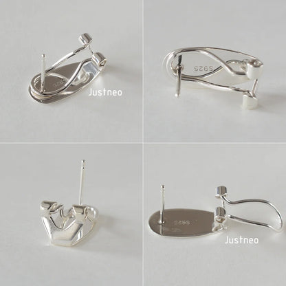925 Sterling Silver Earring Stud Posts and Pull-up Backs with 8mm Pearl earring cups for Jewelry making supplies