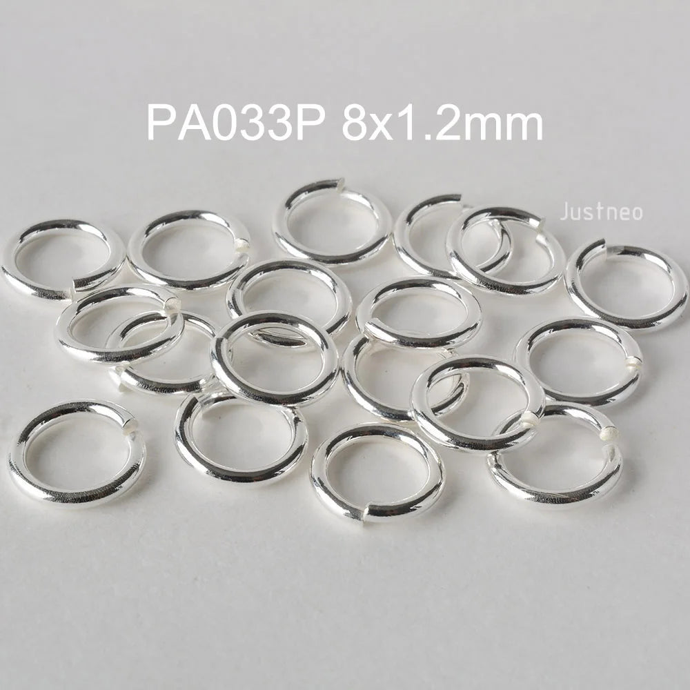 925 sterling silver open jump rings for jewelry making, silver beadnova open jump rings for Jewelry Making Necklace Repair