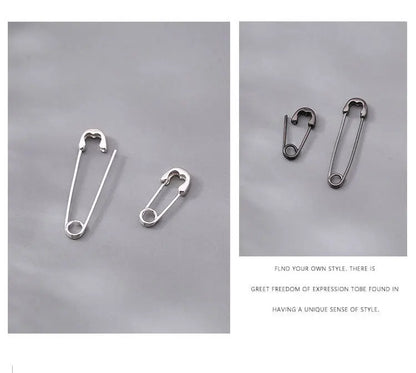 Wholesale 925 Sterling Silver Pin Earrings New Fashion Hip HopCool Handsome Men and Women Clip Ear Stud Jewelry