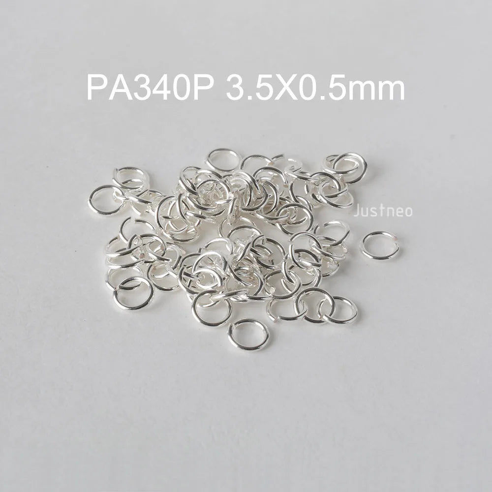 925 sterling silver open jump rings for jewelry making, silver beadnova open jump rings for Jewelry Making Necklace Repair