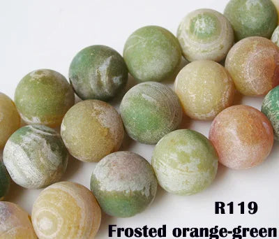 Agate Beads 10mm Semi-precious Stone Loose Beads Round Balls for Beaded Necklace Bracelet Earring Handmade Jewelry DIY