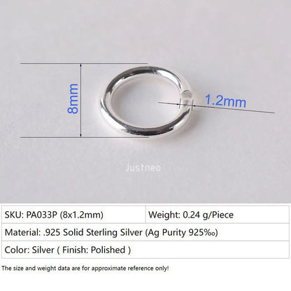 925 sterling silver open jump rings for jewelry making, silver beadnova open jump rings for Jewelry Making Necklace Repair