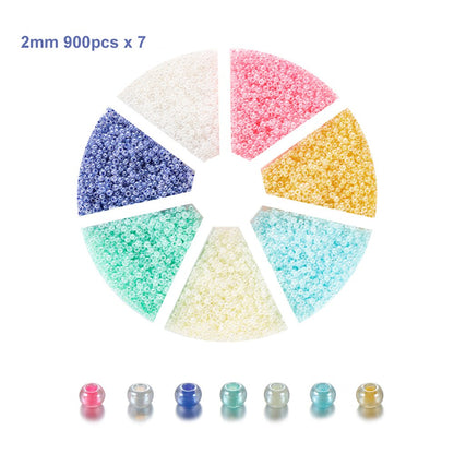 Tschechisches Charm-Kristall-Abstandsperlen-Set