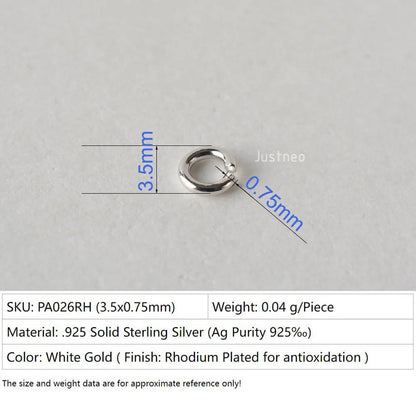 925 sterling silver open jump rings for jewelry making, silver beadnova open jump rings for Jewelry Making Necklace Repair