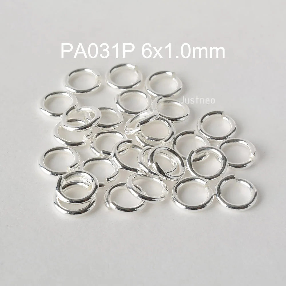 925 sterling silver open jump rings for jewelry making, silver beadnova open jump rings for Jewelry Making Necklace Repair