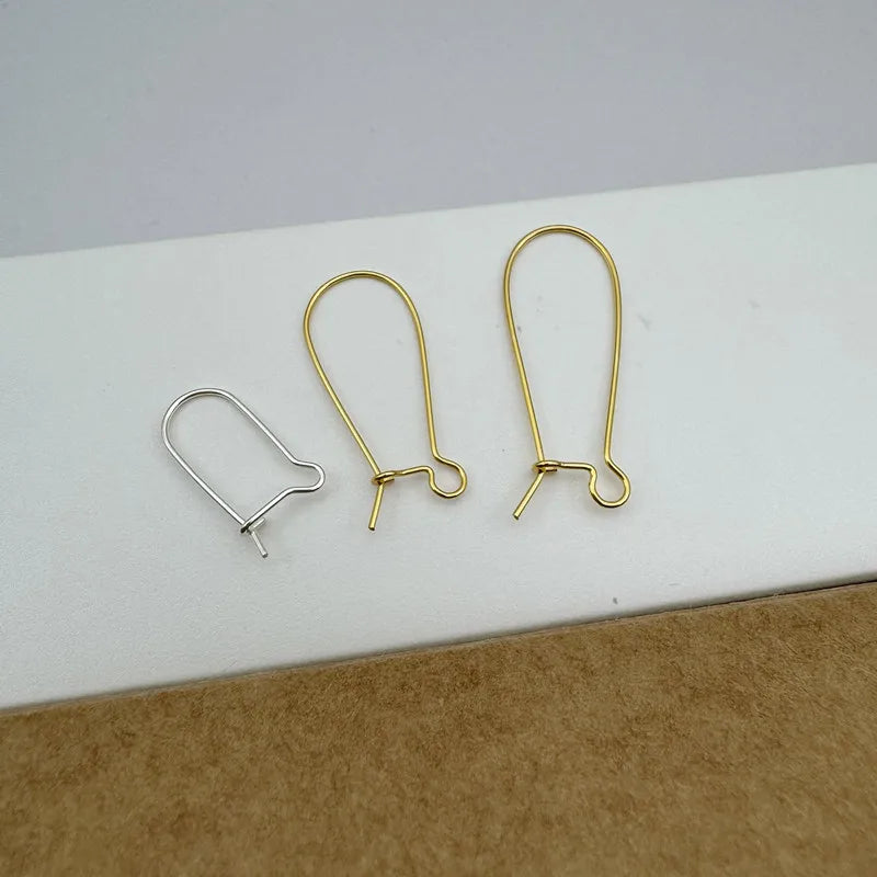 1Pair Solid 925 Sterling Silver Earring Hooks Korea DIY Jewelry Accessories Handmade Making Components Finding