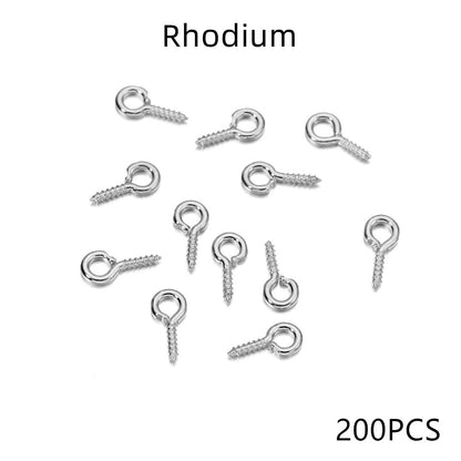 Gold Mini Eye Pins, 100-200pcs 5-6.5mm