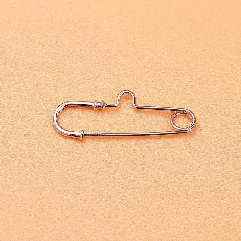 S925 Sterling Silver Pin Connection Buckle Brooch DIY Jewelry Accessories