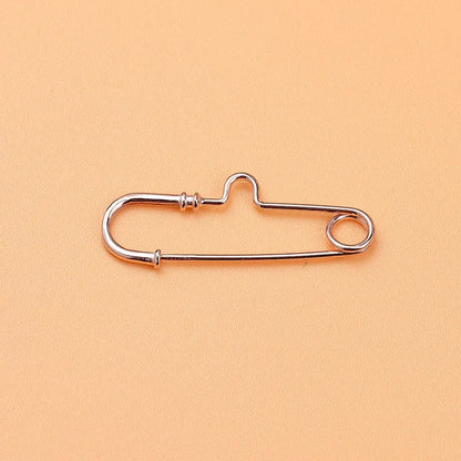 S925 Sterling Silver Pin Connection Buckle Brooch DIY Jewelry Accessories
