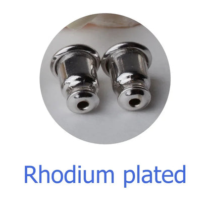 earnut,  solid 925 sterling silver earring backs,earring friction back stopper for stud earrings, 1 pair